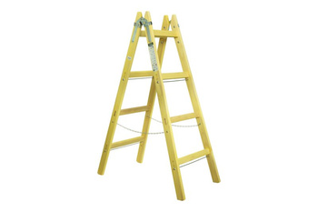 PROFI wooden stepladder, 4 rungs, L=136,5cm