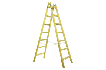 PROFI wooden stepladder, 10 rungs, L=316,5cm